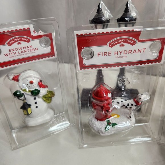 Holiday Time Christmas Village Figurine Accessories Large...